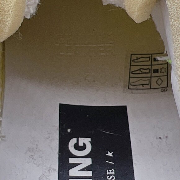 Golden Goose Running Sole Canvas PVC Toe Spur Yellow Sneakers Mens EU 41 US 8 - Picture 13 of 14